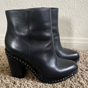 Coach leather boots